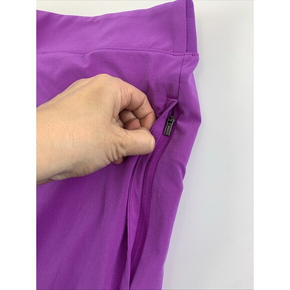 Athleta Brooklyn Heights Vienna Slim Pant Purple Pull On 882642 Womens Plus 26 - Picture 4 of 15